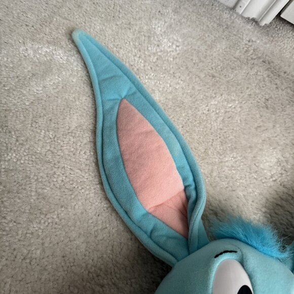 Talking BUSTER BUNNY Vintage 1990s Pull String Plush 17" - Tiny Toons Playskool - Picture 5 of 16